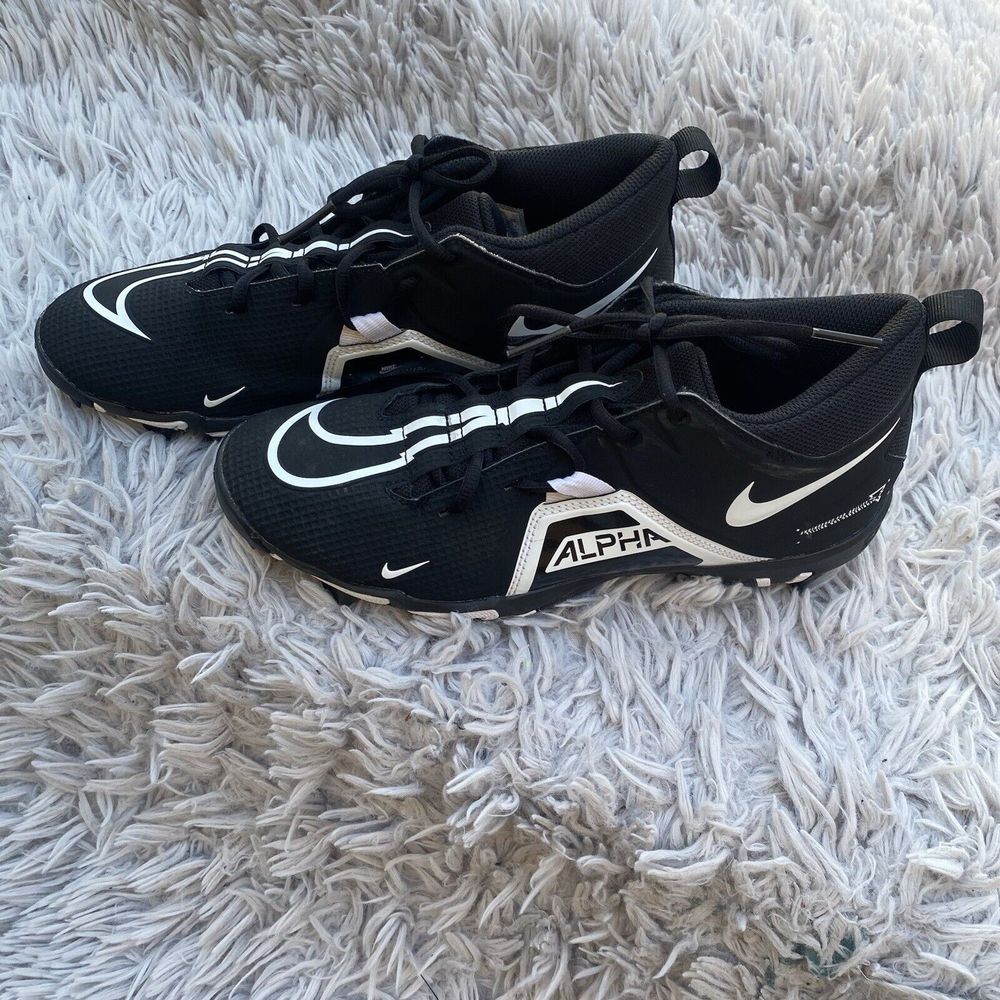 Nike Alpha Mens Football Cleats size 8 Menace Shark 3 shoes CV0582-001 Fastflex